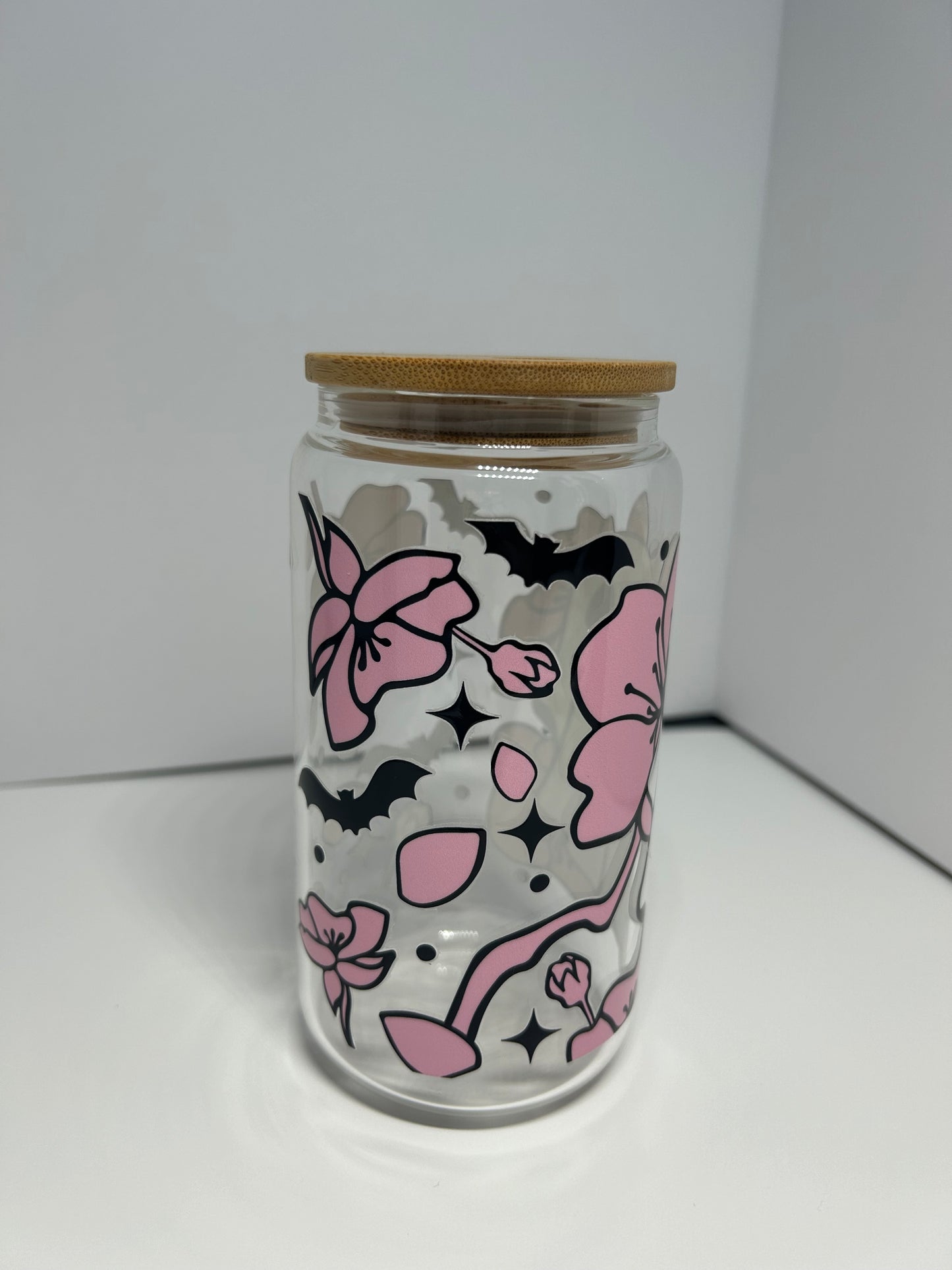 Cute ghost 16oz glass
