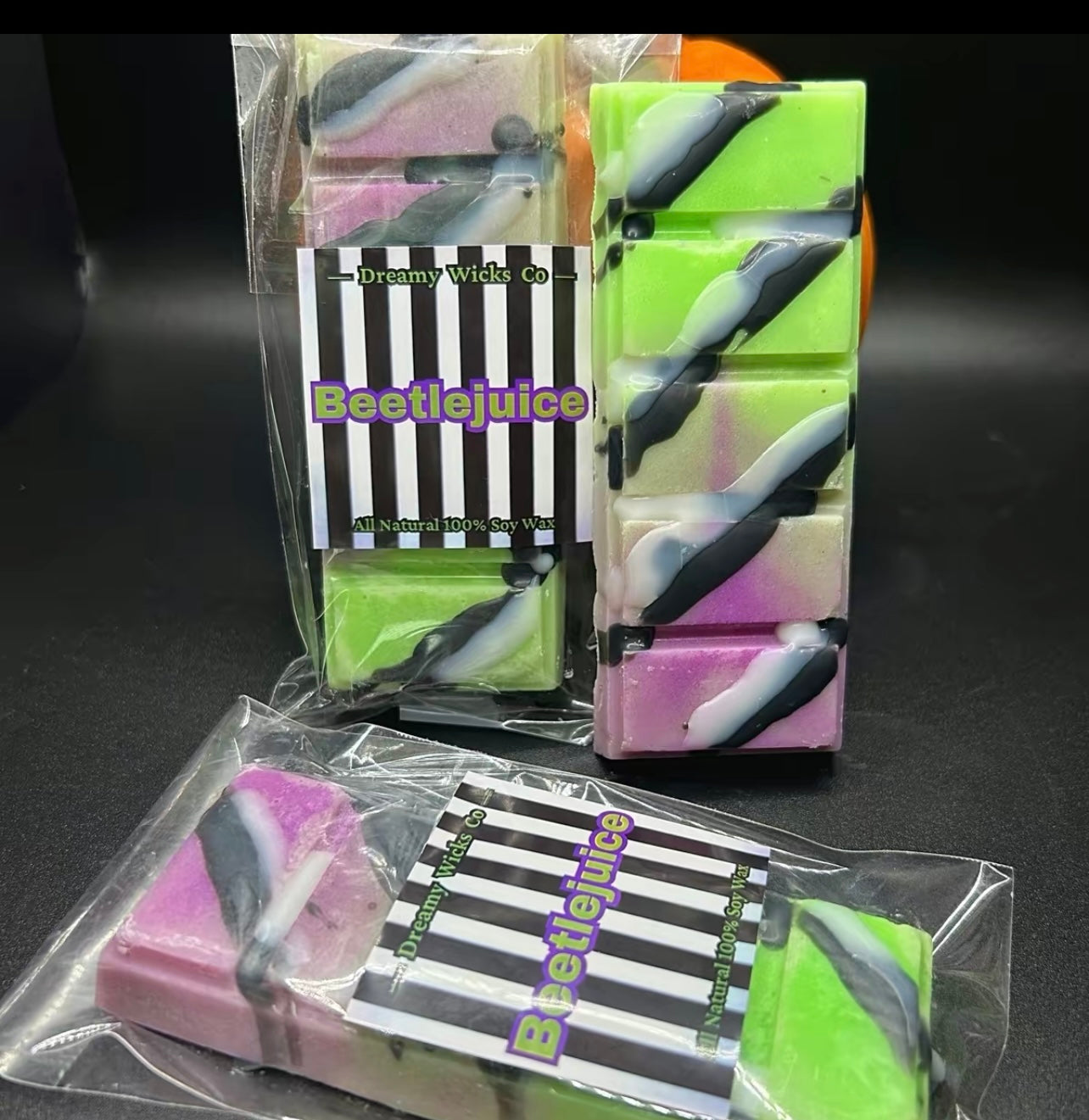 Beetlejuice 2oz wax melt snap bar