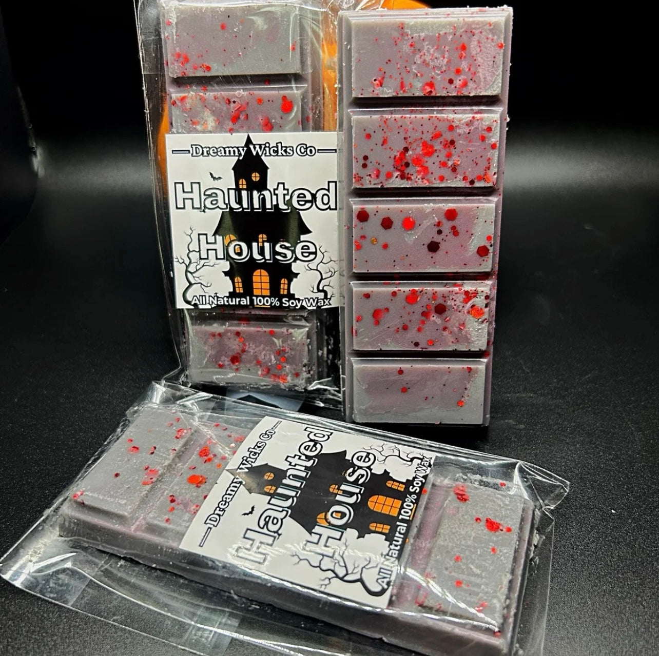 Haunted house 2oz soy wax snap bar