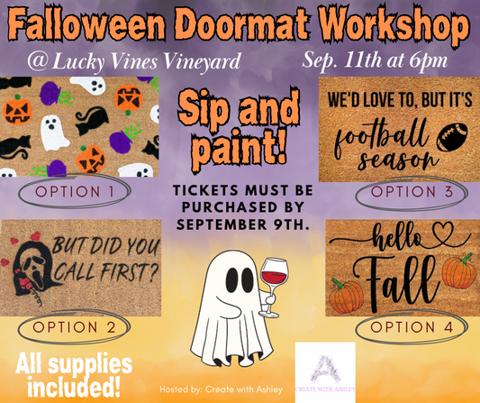 Halloween doormat workshop (Dublin Tx)