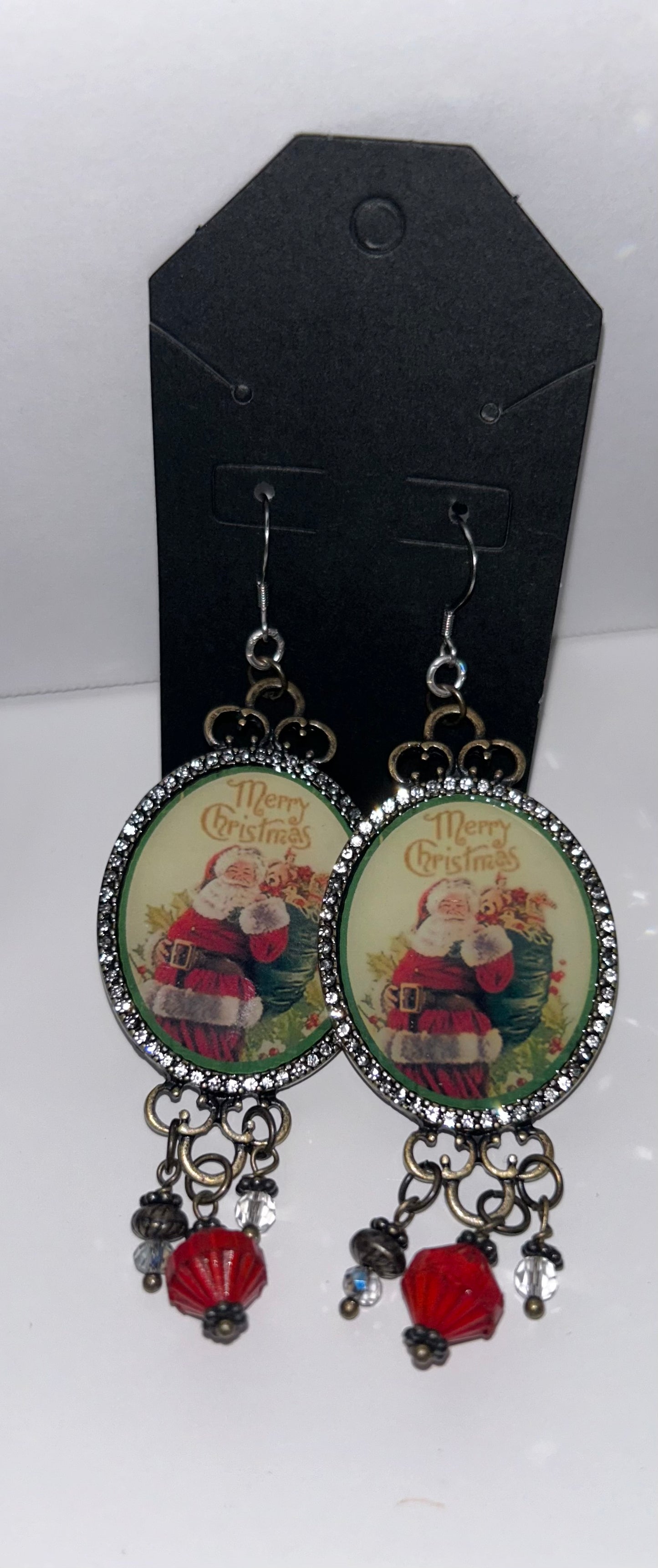 Santa earrings
