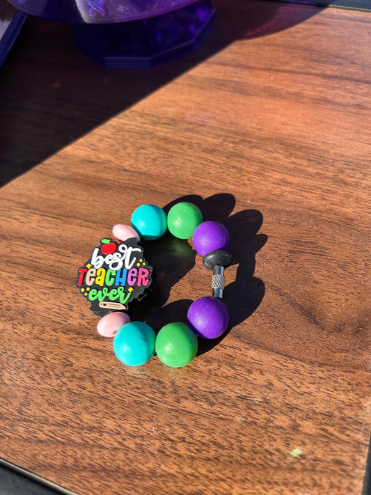Best teacher cup charm