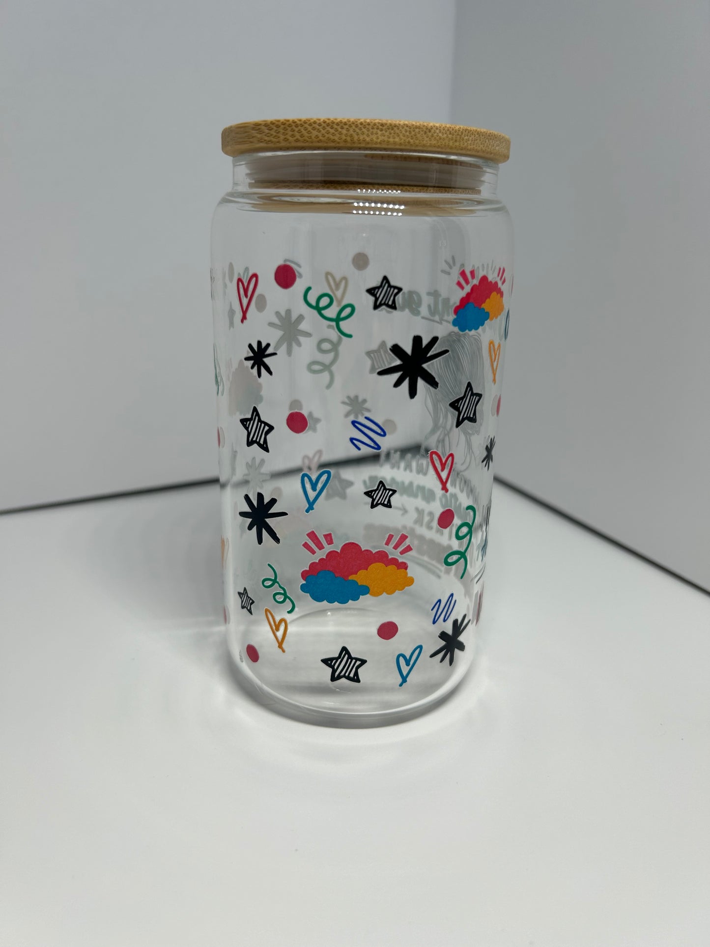 Short girl 16oz glass