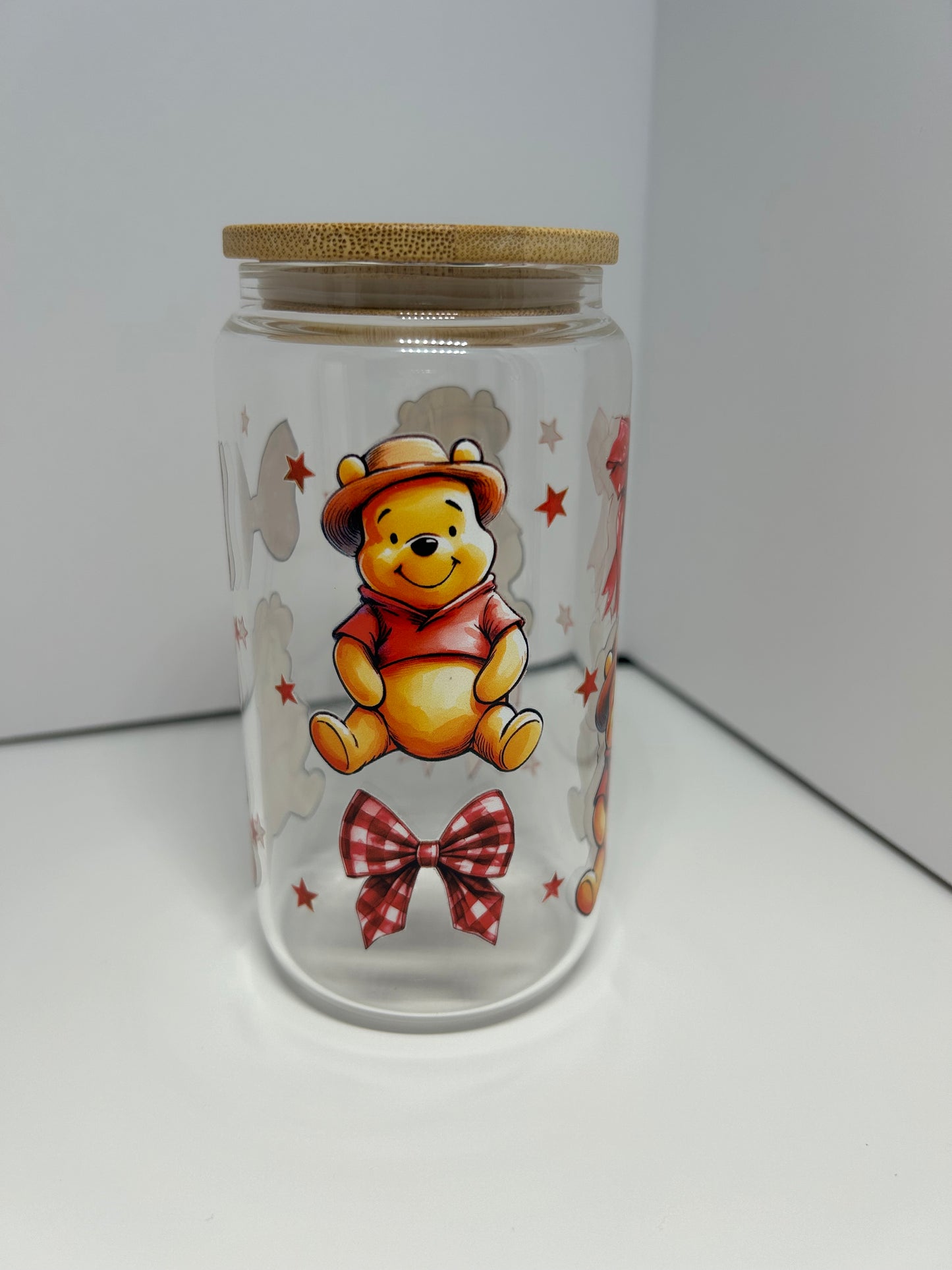 Pooh bear 16oz glass