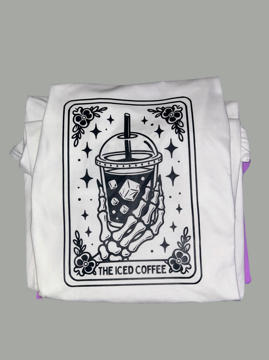Iced coffee white tee
