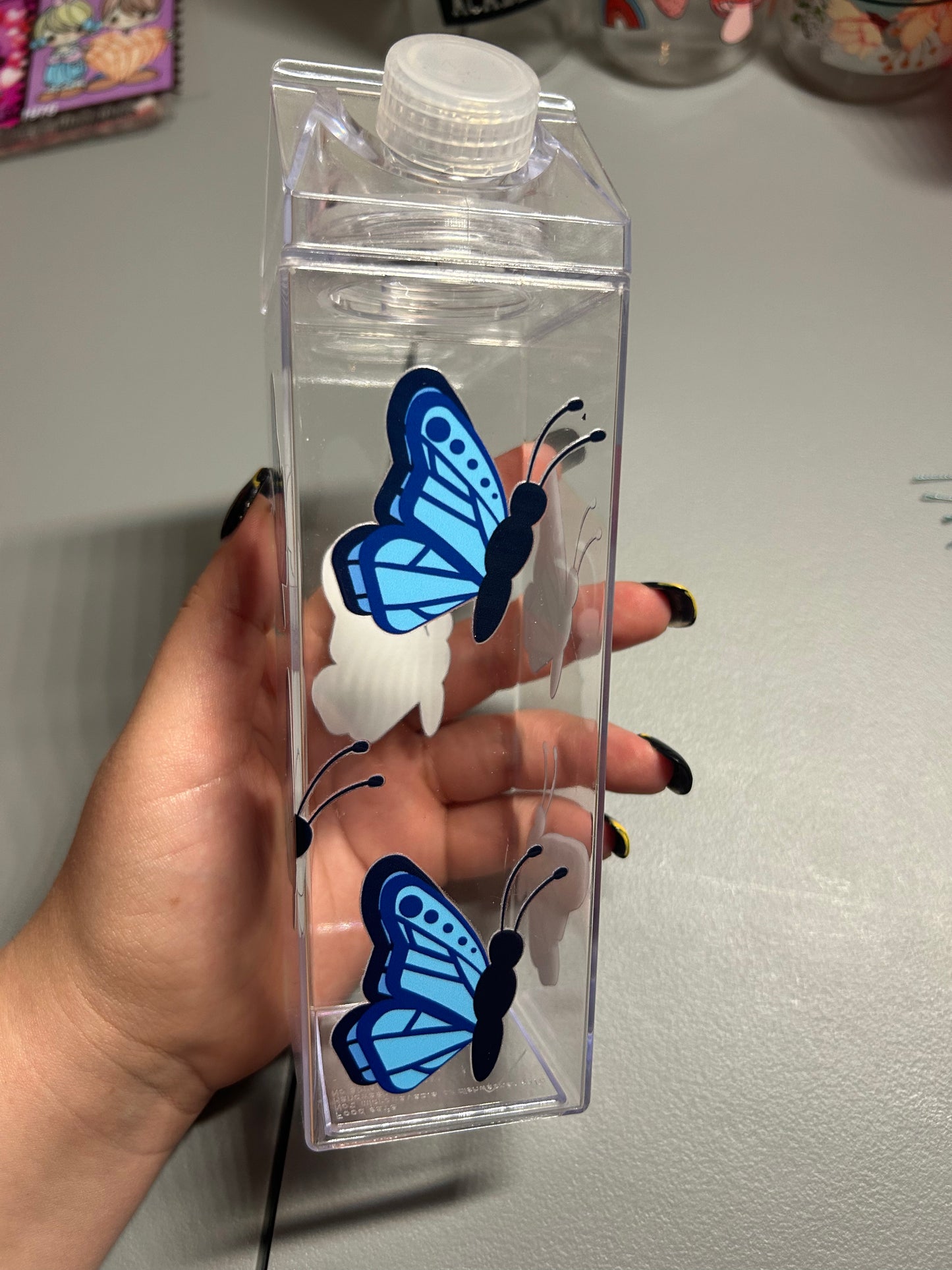 Butterfly Plastic carton cup