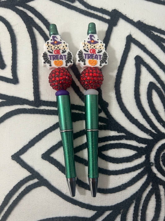 Trick or Treat beaded pen