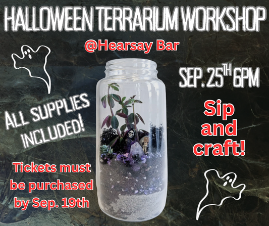 Halloween Terrarium workshop (Stephenville tx)