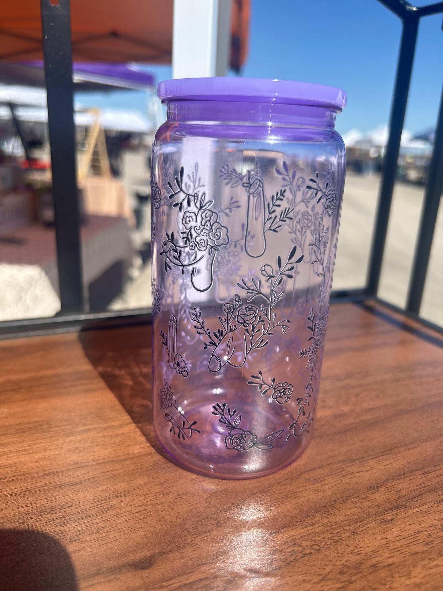 Secret flowers 16oz plastic cup